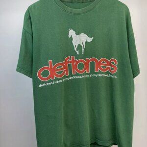 Deftones Shirt White Pony Short Sleeve Unisex Reprint T-Shirt Classic Tee
